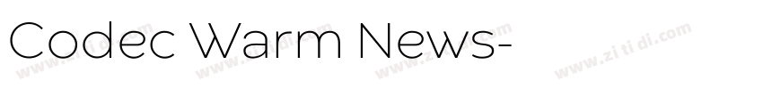 Codec Warm News字体转换